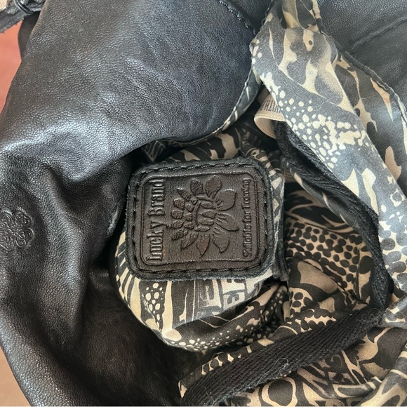 Lucky Brand Black Leather Tote Bag - Picture 4 of 6